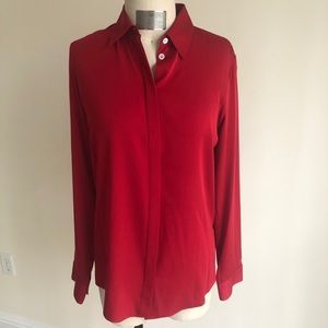 NEW The Row Silk Georgette Petah Blouse